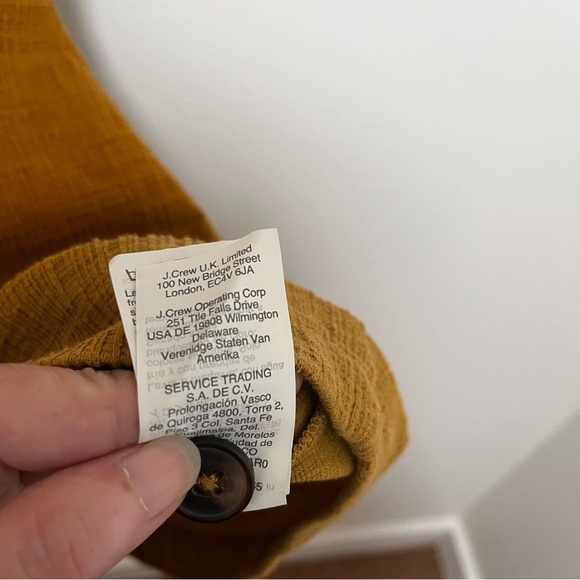 MADEWELL Blogger Fav Texture & Thread Puff-Sleeve Dress Mustard Yellow Size M - Picture 9 of 11